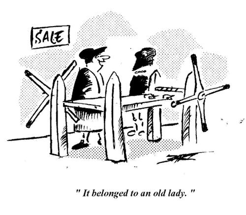 'It belonged to an old lady.'