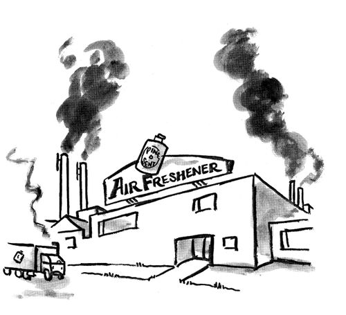 Air freshener - pollution.