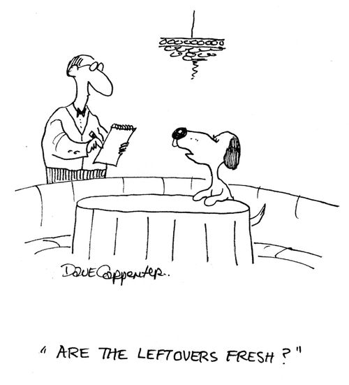 'Are the leftovers fresh?'