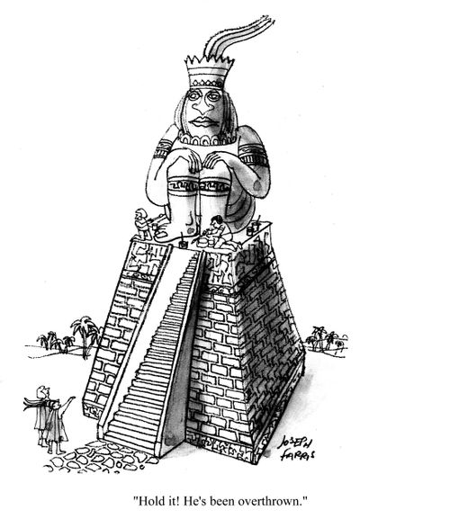 'Hold it! He's been overthrown.'