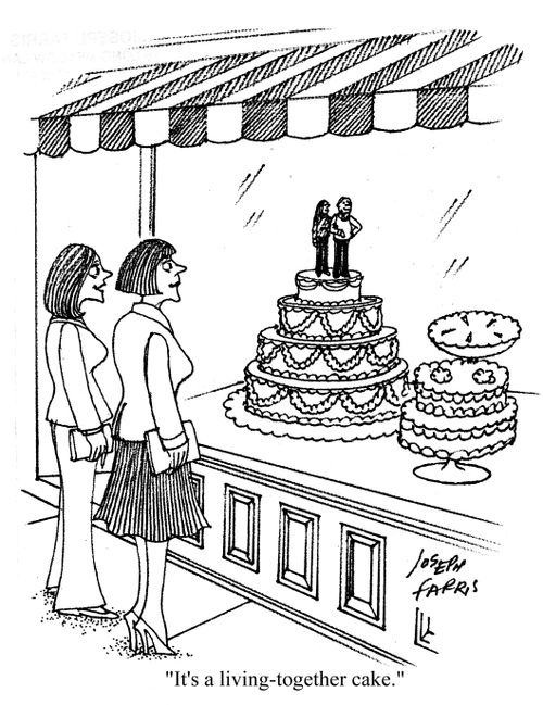 'It's a living-together cake.'