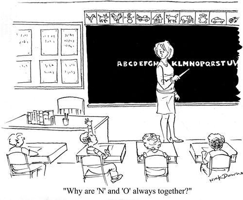 'Why are 'N' and 'O' always together?'