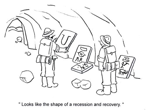 'Looks like the shape of a recession and recovery.'