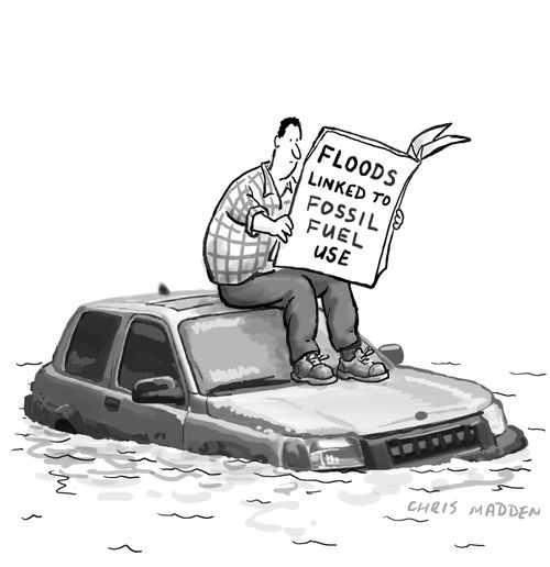 Floods Linked to Fossil Fuel Use