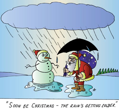 'Soon be Christmas - The Rain's getting colder.'