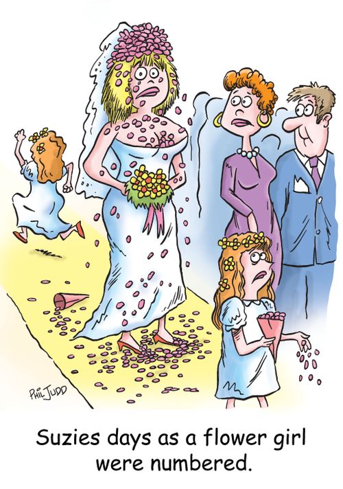 Suzies days as a flower girl were numbered.