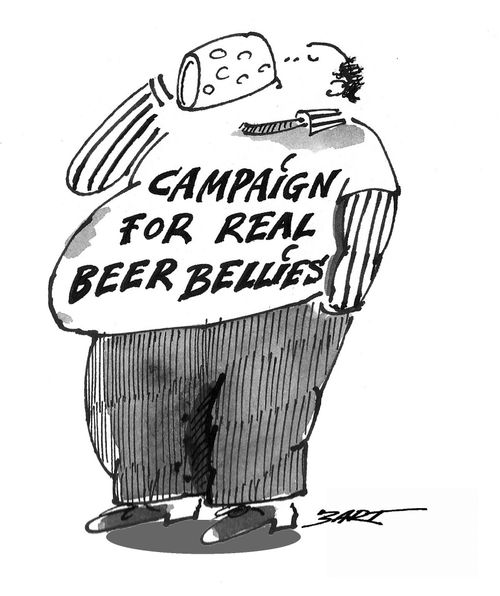 Campaign for real beer bellies.