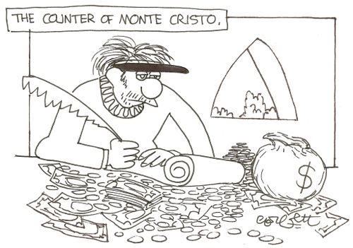 The counter of Monte Cristo.