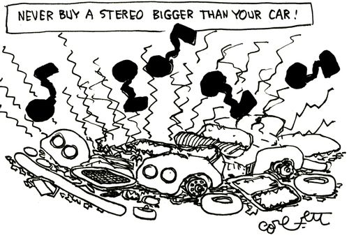 Never buy a stereo bigger than your car!