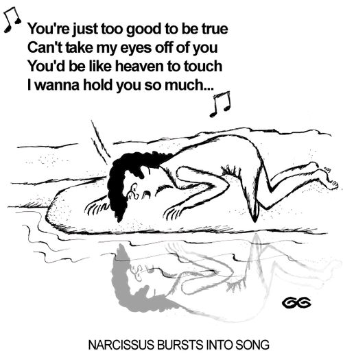 Narcissus bursts into song.