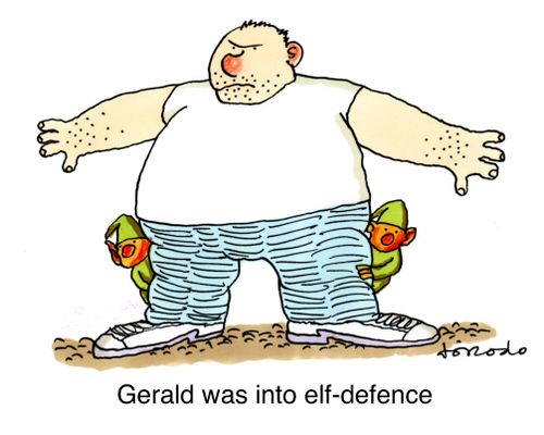Gerald was into elf-defence