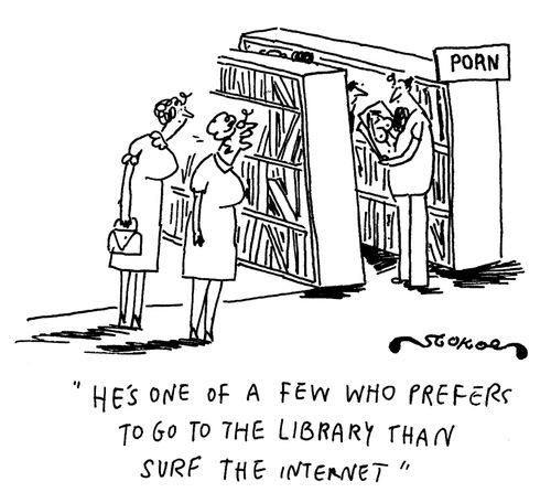 'He's one of a few who prefer to go to the library than surf the internet'