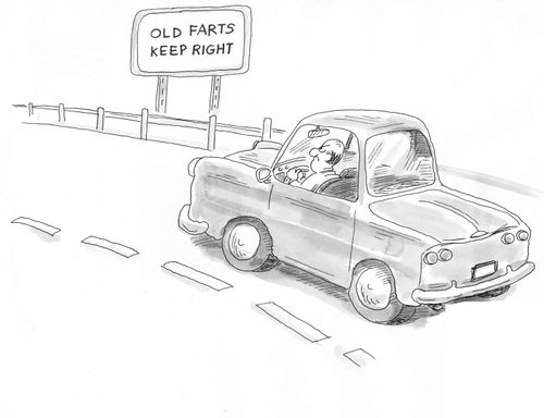 Old farts keep right.