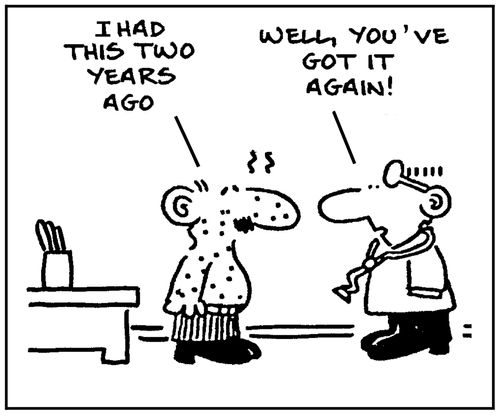 'I had this two years ago.'