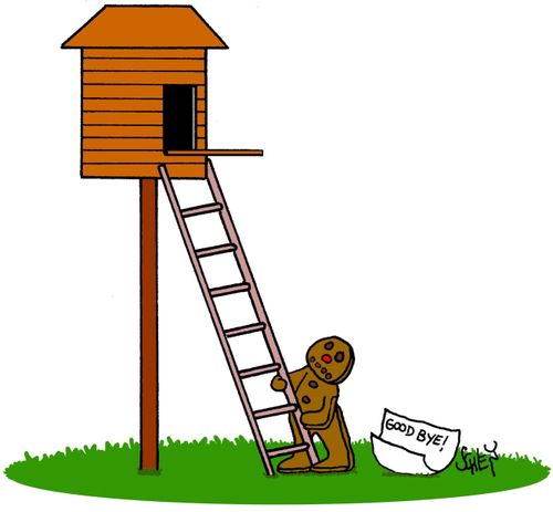 The Gingerbread Man's Suicide.
