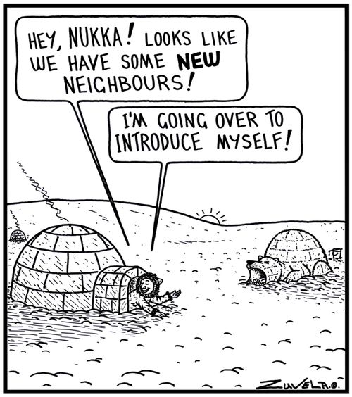 'Hey,NUKKA! Looks like we have some NEW neighbours!'