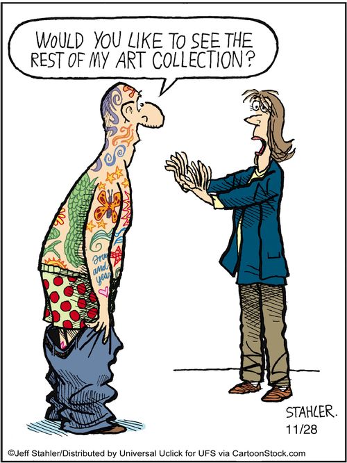 'Would you like to see the rest of my art collection?'