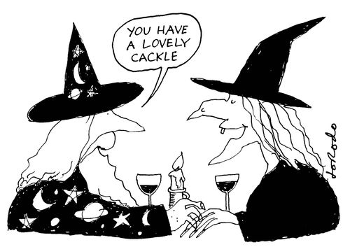 'You have a lovely cackle.'