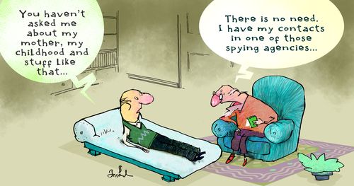 'There is no need. I have my contacts in one of those spying agencies...'