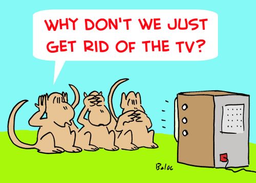 'Why don't we just get rid of the TV?'