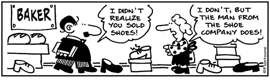I didn't realise you sold shoes!