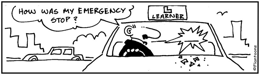 How was my emergency stop?