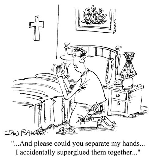 And could you separate my hands...I accidentally super-glued them together...