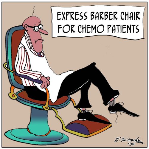 Express Barber Chair for Chemo Patients