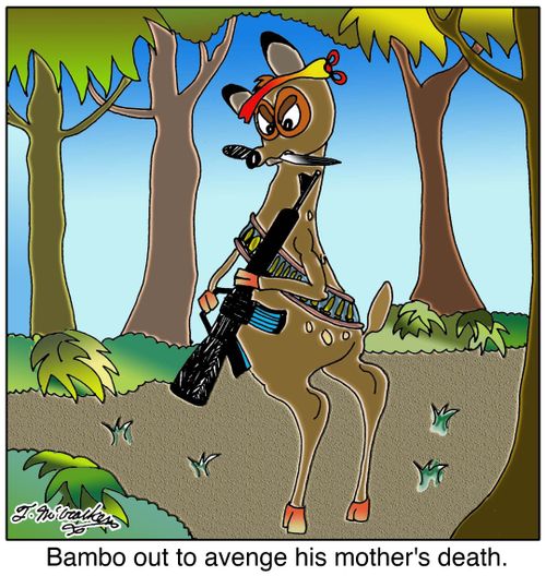 Bambo out to avenge his mother's death.