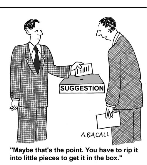 Maybe that's the point. You have to rip it into little pieces to get it in the box.