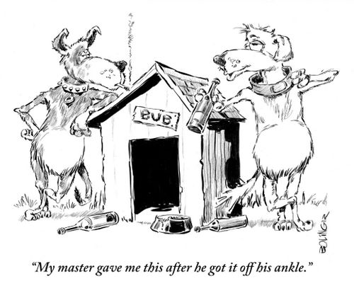 'My master gave me this after he got it off his ankle.'