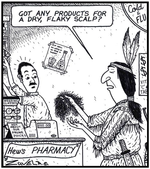 Indian: 'Got any Products for a dry, flaky scalp?' 