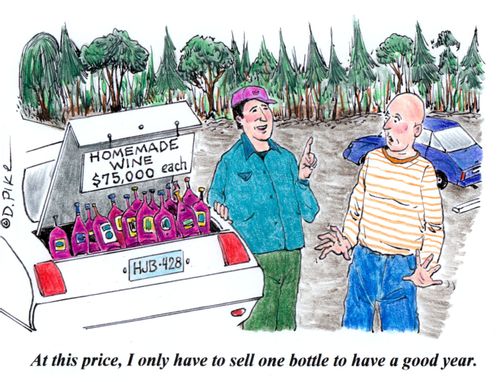 'At this price, I only have to sell one bottle to have a good year.'
