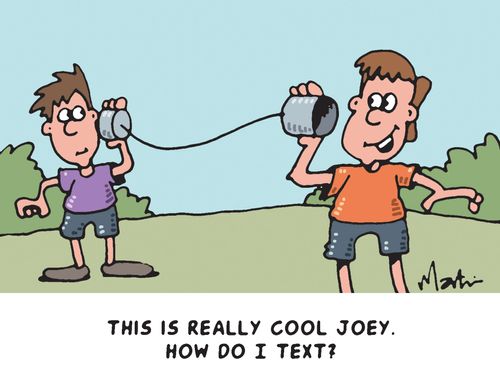 'This is really cool Joey. How do I text?'