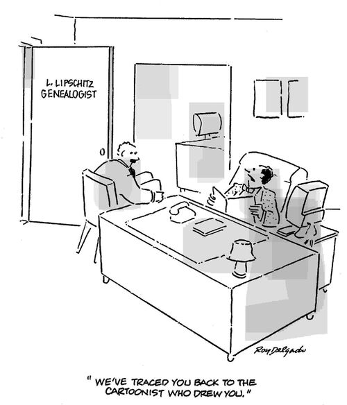 'We've traced you back to the cartoonist who drew you.'