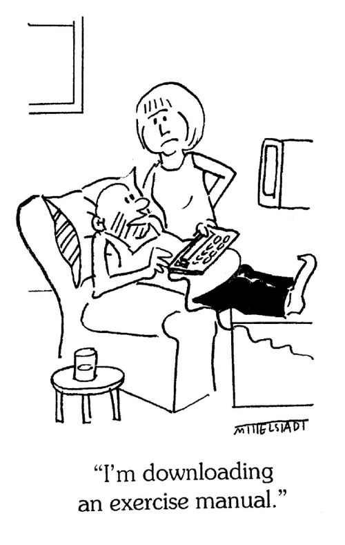 'I'm downloading an exercise manual.'