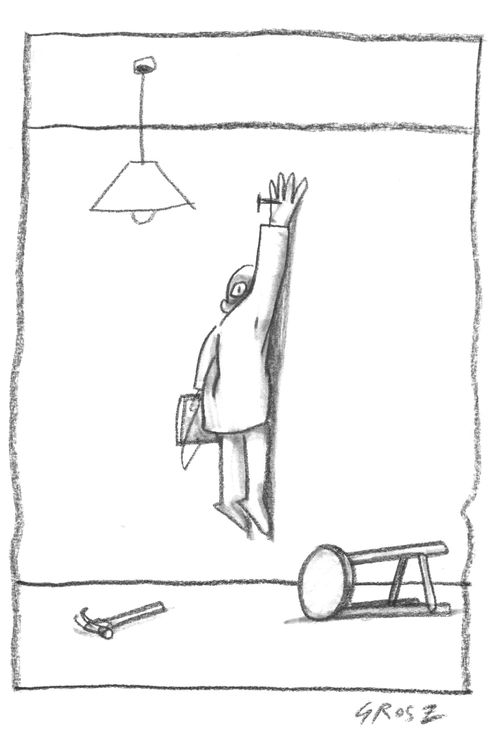 Man Nailed to Wall