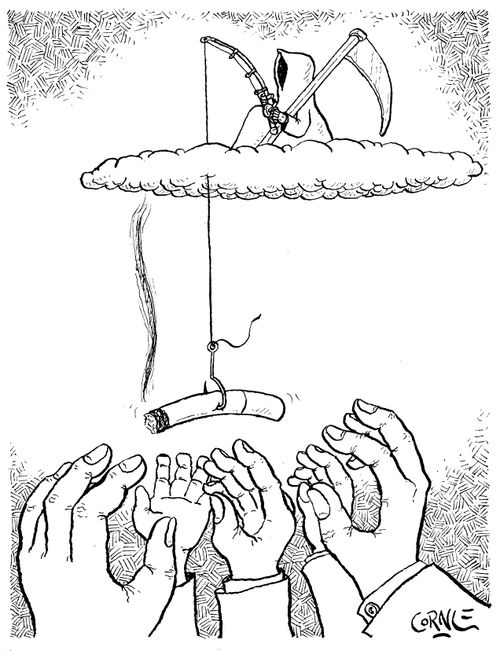 Grim Reaper Fishing for Smokers