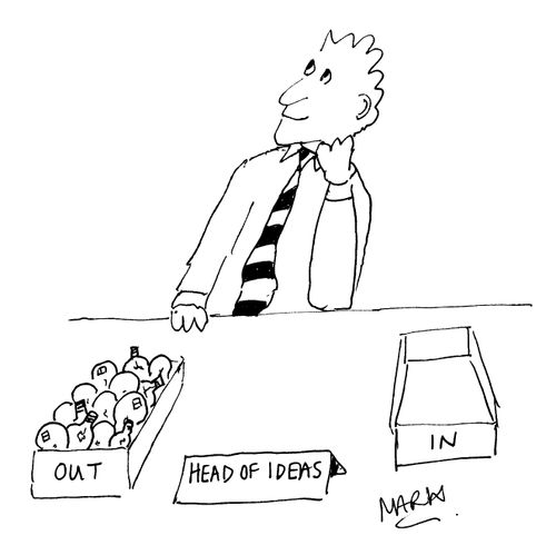 'Head of Ideas' In and Out trays