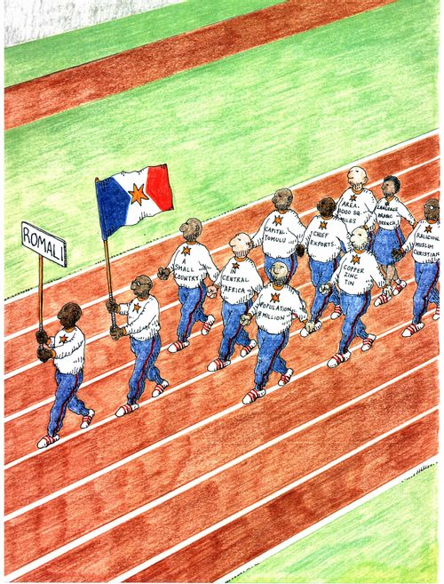 Small country advertisng at the Olympics