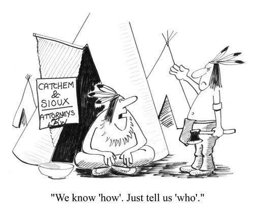 "We know 'How'. Just tell us who!"