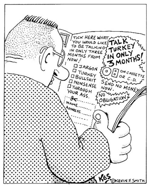 Talk turkey in three months.