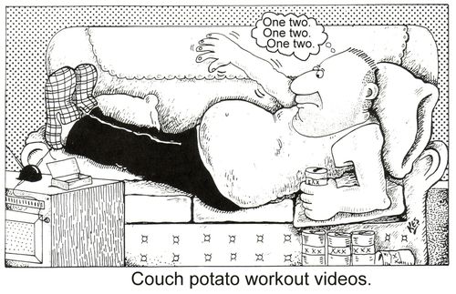 Couch potato workout videos