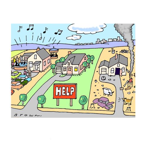 Buyer beware! Some hellish folks might live next door.