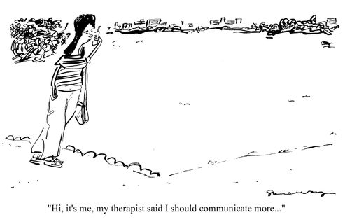 'Hi, it's me, my therapist said I should communicate more...'