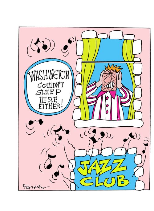 Jazz CLub: Washington couldn't sleep here either.