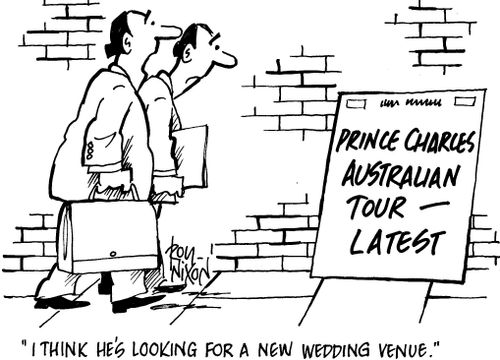 'I think he's looking for a new wedding venue.'
