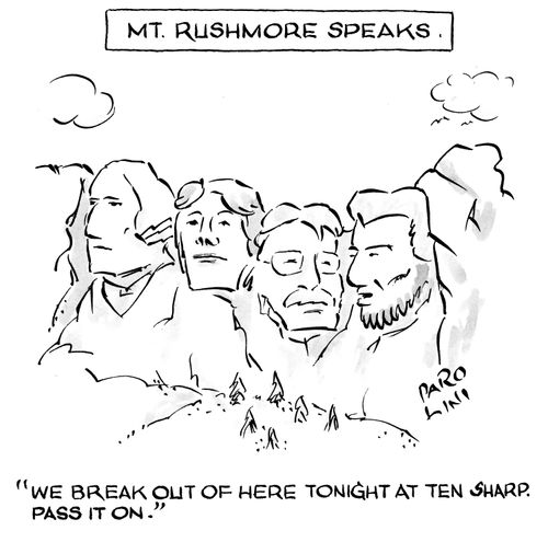 'We break out of here tonight at ten sharp. Pass it on.'