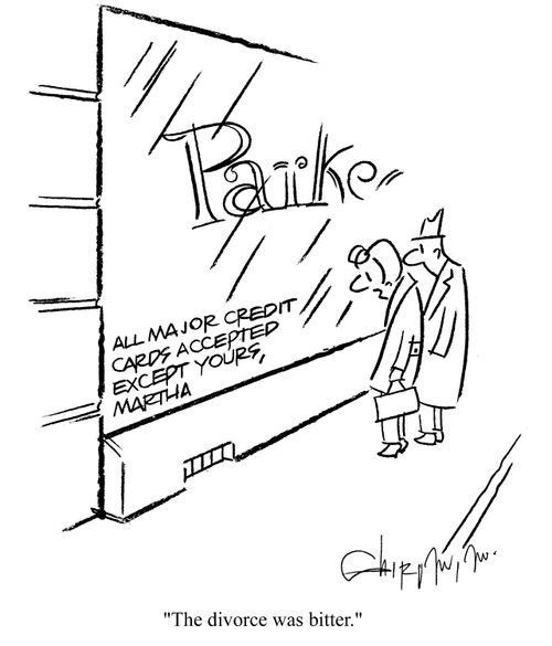 Sign in window reads: 'All major credit cards accepted, except yours, Martha.'