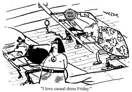 'I love casual dress friday.'